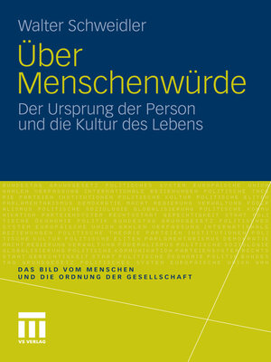 cover image of Über Menschenwürde